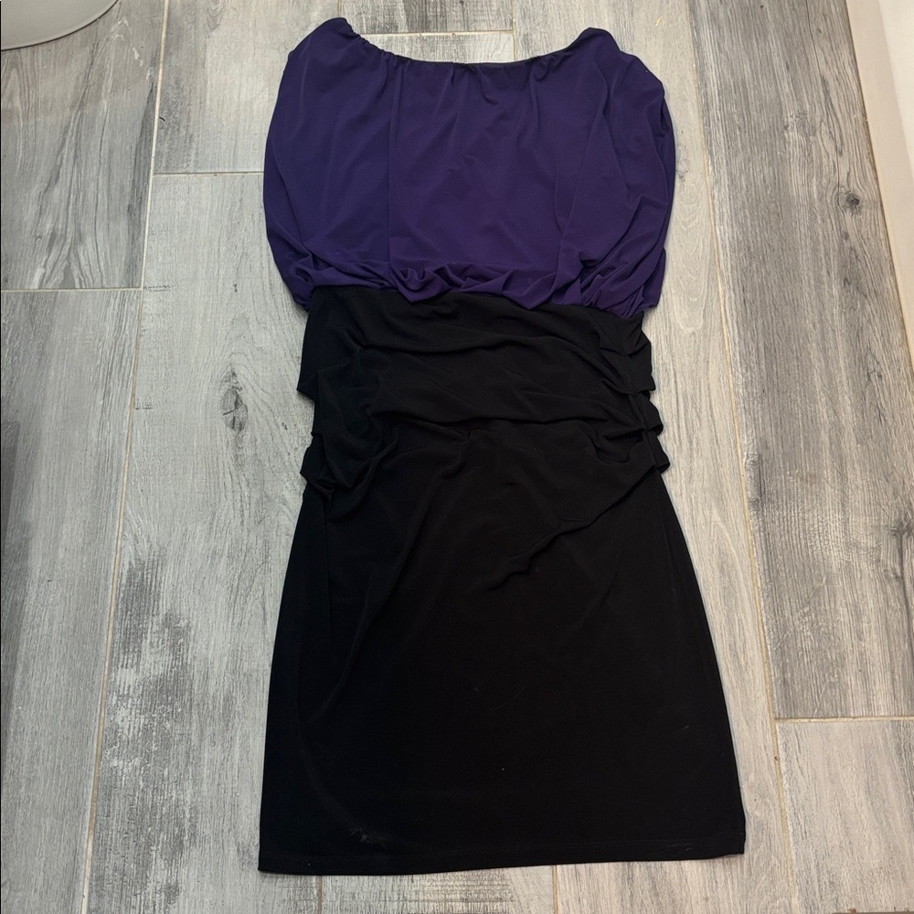 EUC Enfocus Studio Vibrant Purple Dress